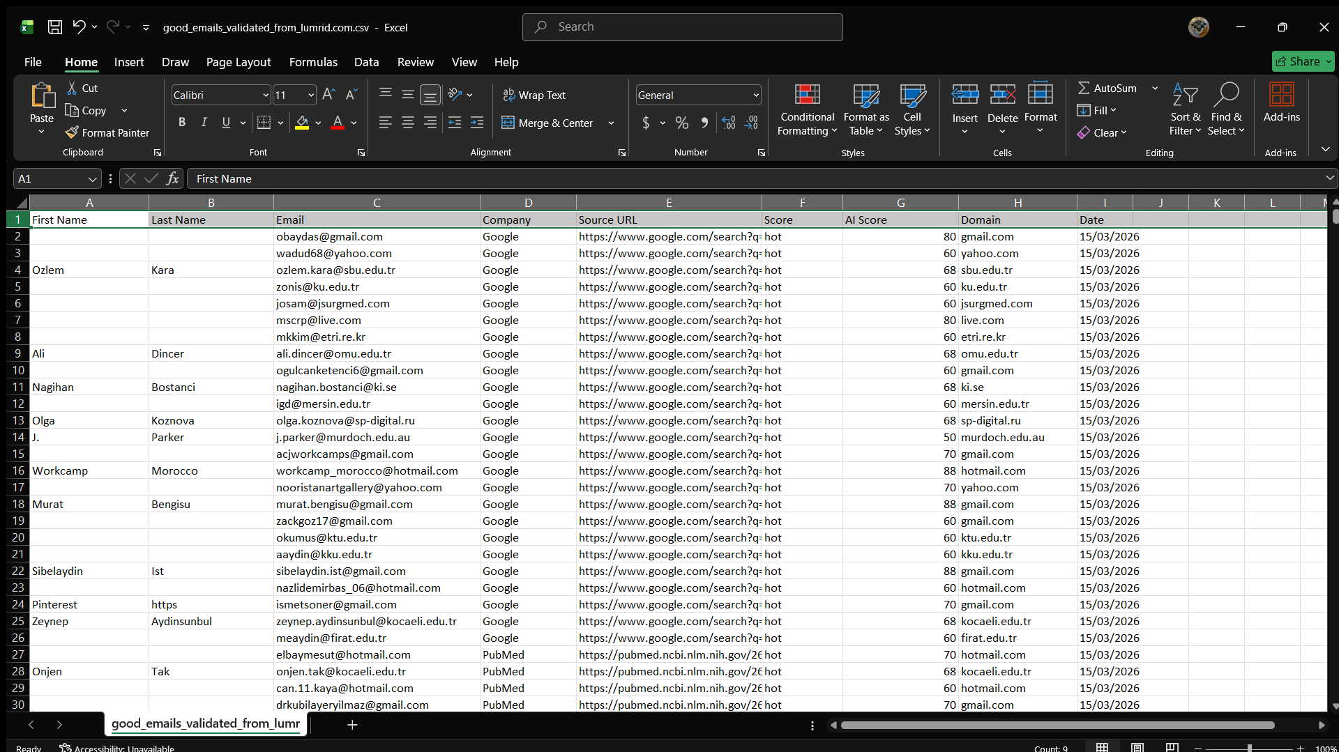 Search automation